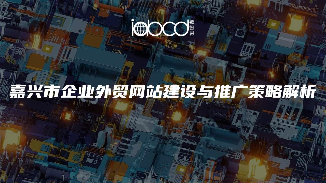 嘉兴市企业外贸网站建设与推广策略解析