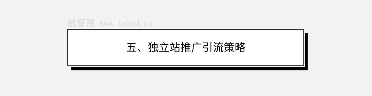 五、独立站推广引流策略