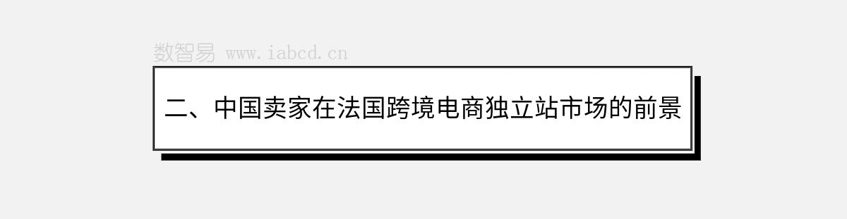 二、中国卖家在法国跨境电商独立站市场的前景