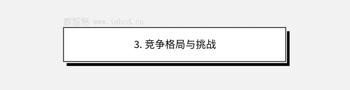 3. 竞争格局与挑战