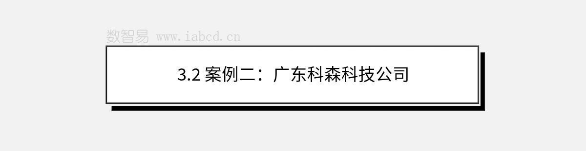 3.2 案例二：广东科森科技公司