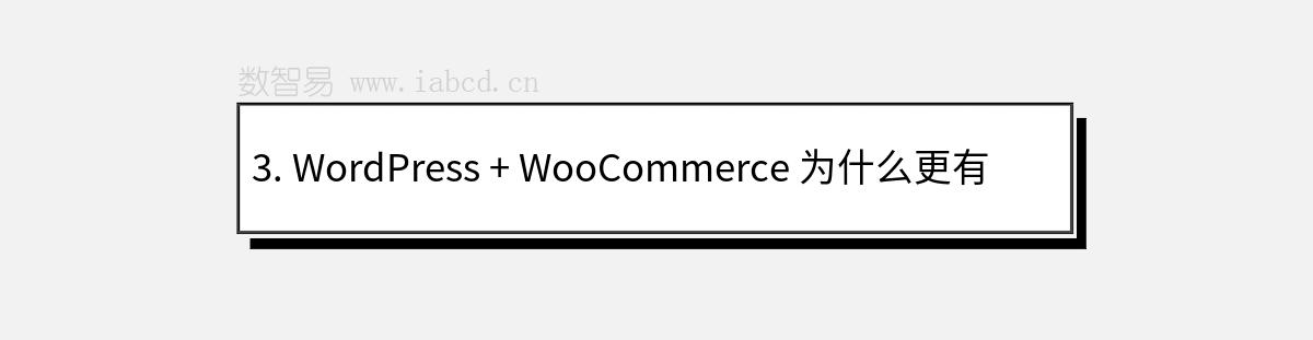 3. WordPress + WooCommerce 为什么更有竞争优势？